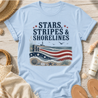 Stars, Stripes & Shorelines US Flag T-Shirt