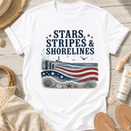 Stars, Stripes & Shorelines US Flag T-Shirt