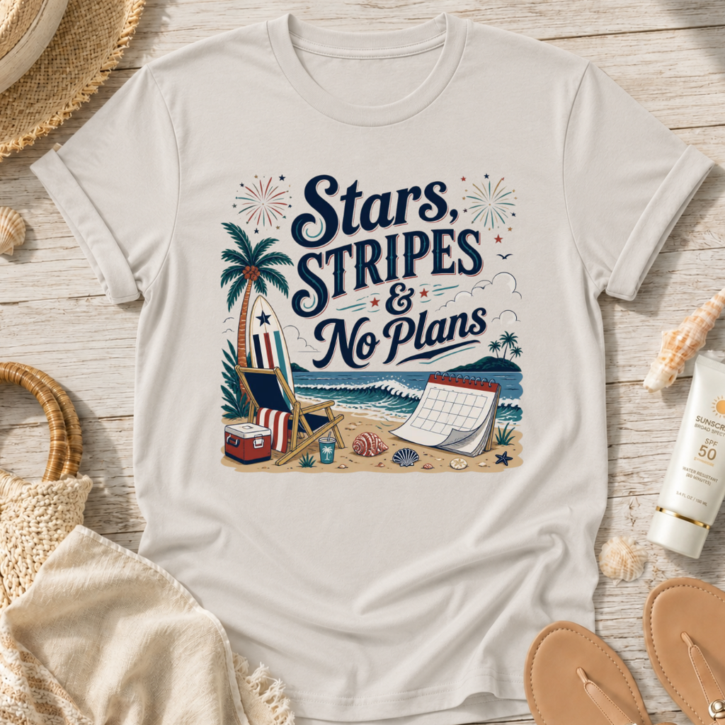 Stars, Stripes & No Plans T-Shirt