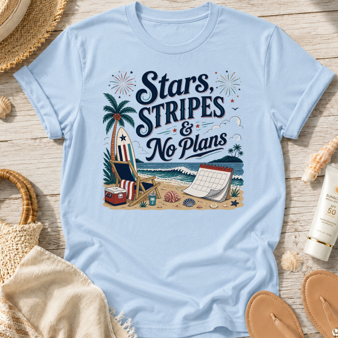 Stars, Stripes & No Plans T-Shirt