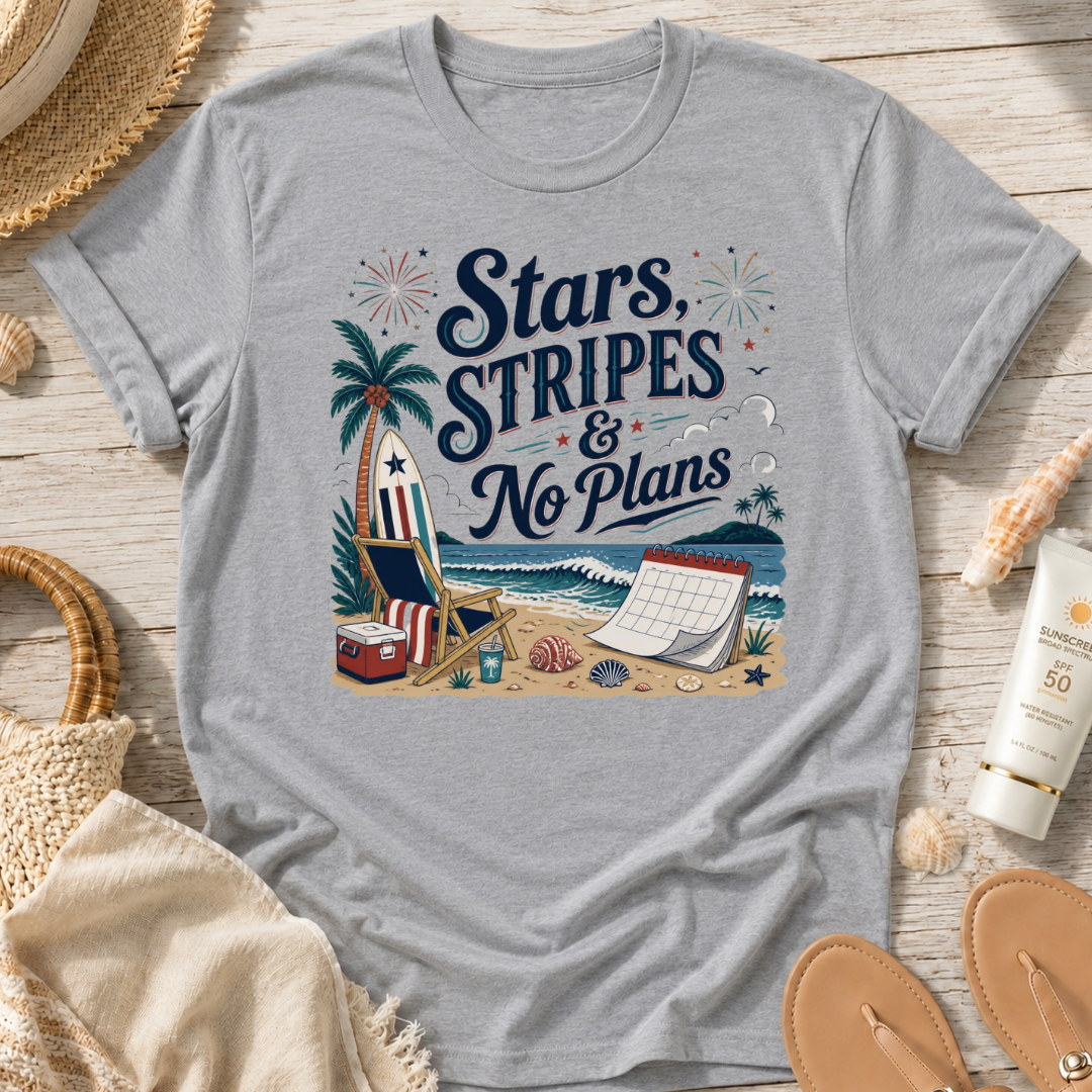Stars, Stripes & No Plans T-Shirt