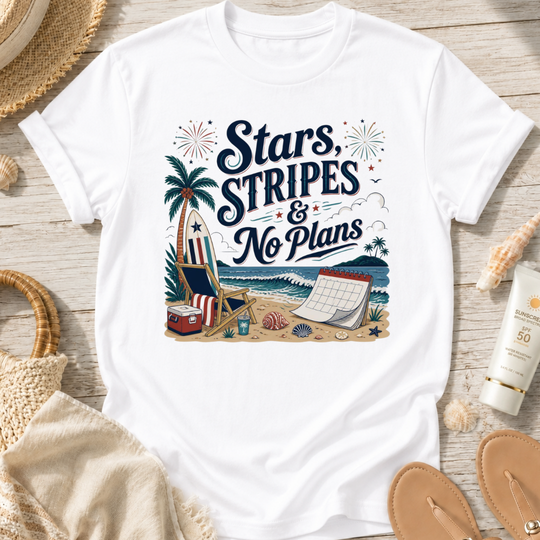 Stars, Stripes & No Plans T-Shirt