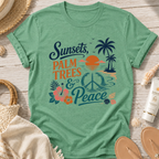 Sunsets, Palm Trees & Peace T‑Shirt