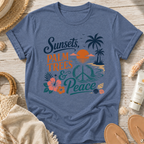Sunsets, Palm Trees & Peace T‑Shirt
