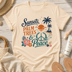 Sunsets, Palm Trees & Peace T‑Shirt