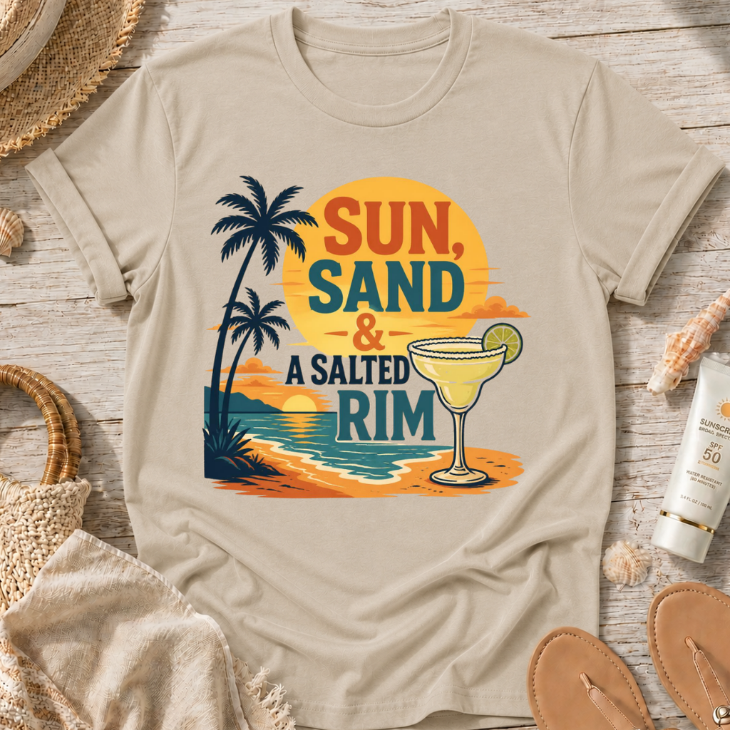Sun, Sand & A Salted Rim T-Shirt