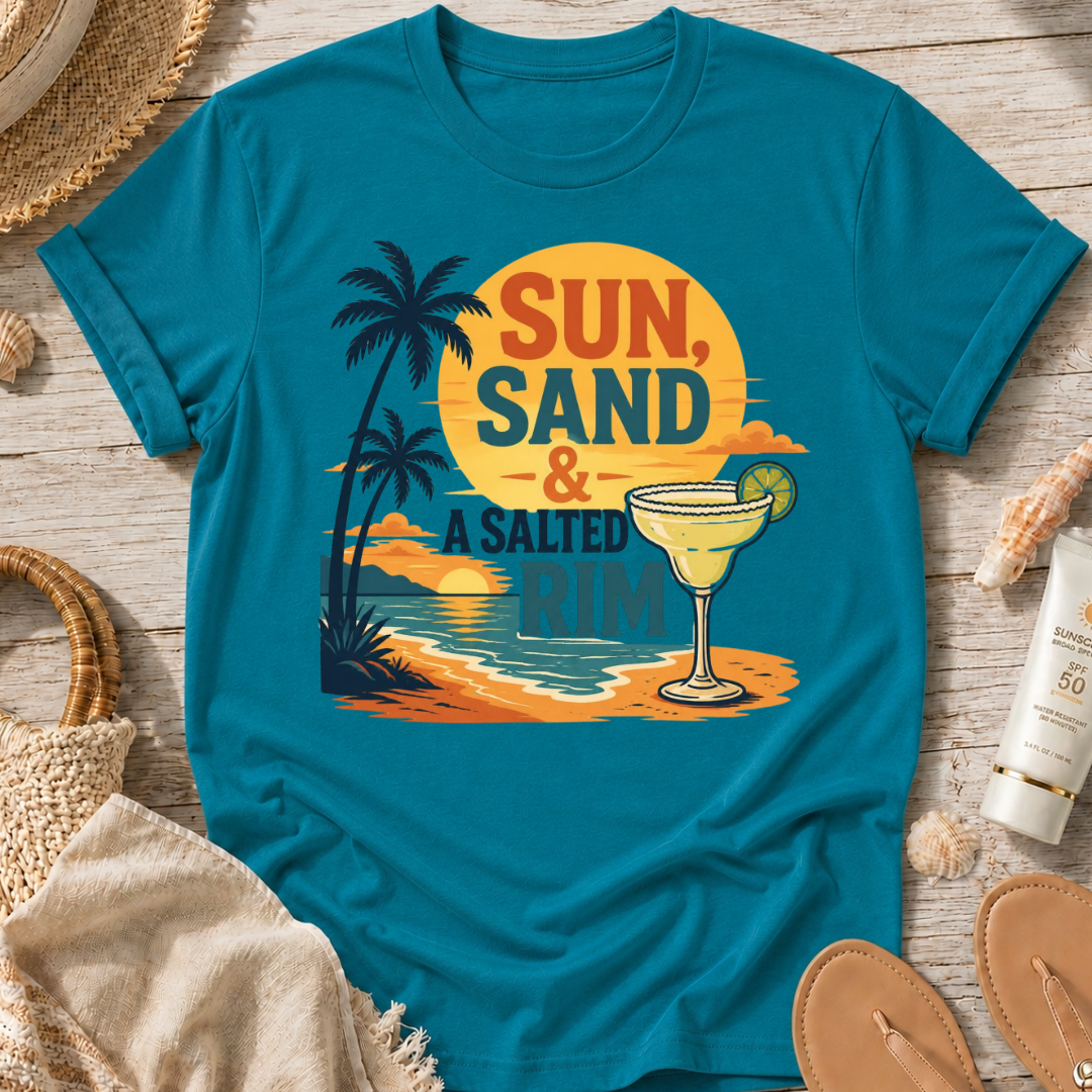 Sun, Sand & A Salted Rim T-Shirt