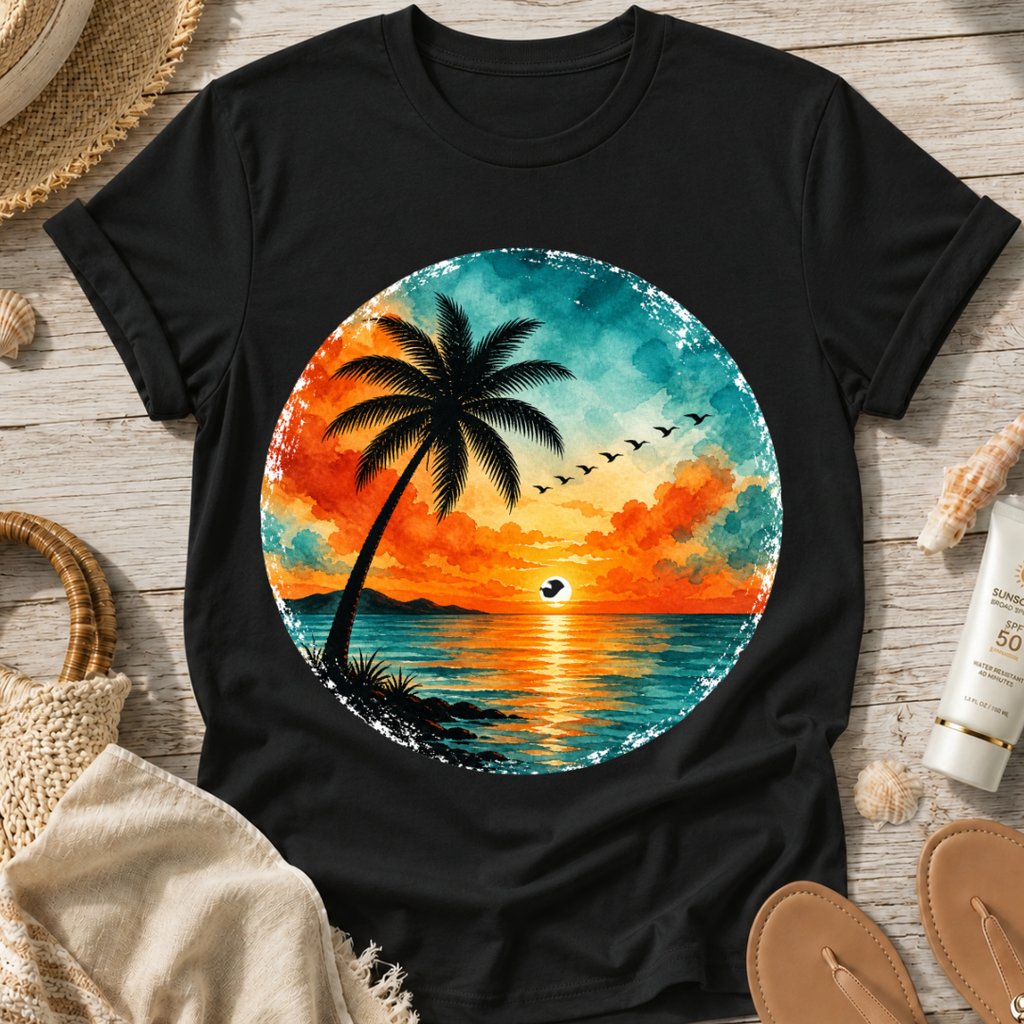 Sunset Palm Beach T-Shirt