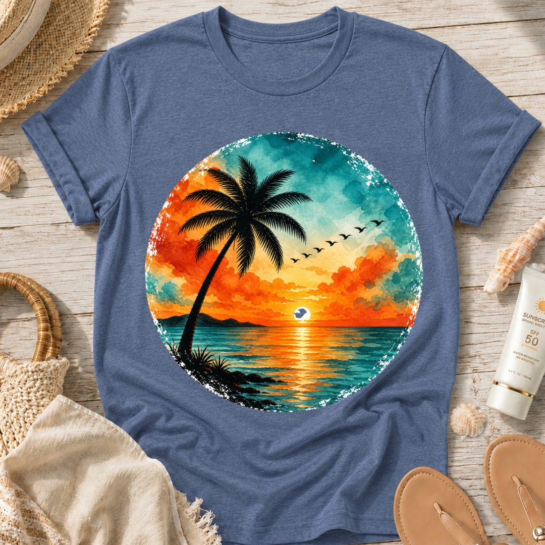 Sunset Palm Beach T-Shirt
