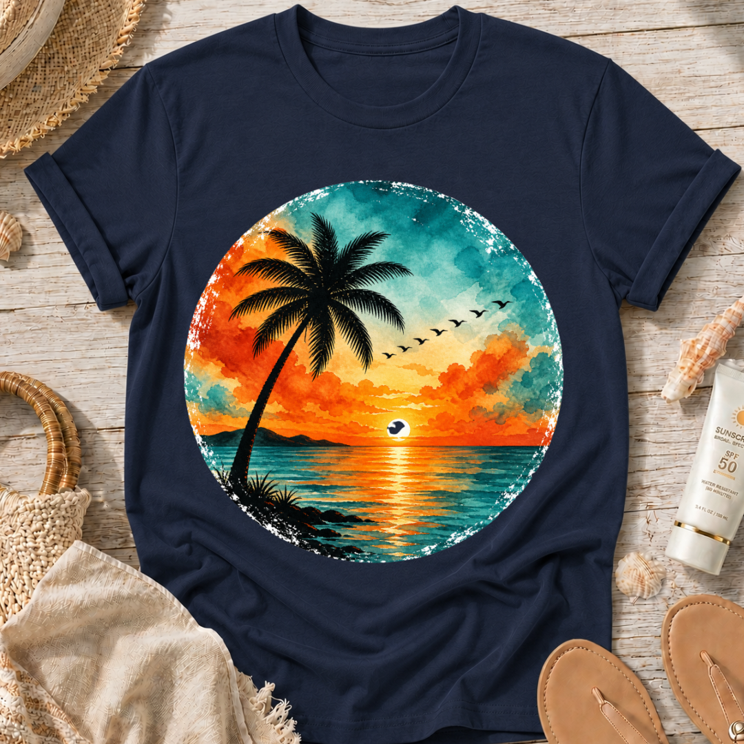 Sunset Palm Beach T-Shirt