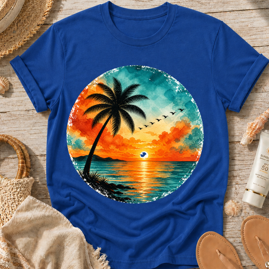 Sunset Palm Beach T-Shirt