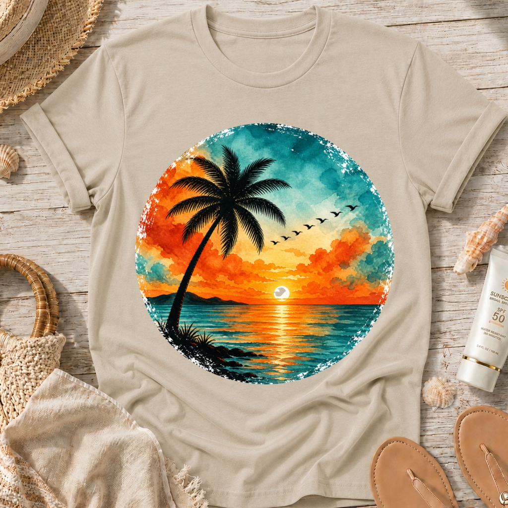Sunset Palm Beach T-Shirt