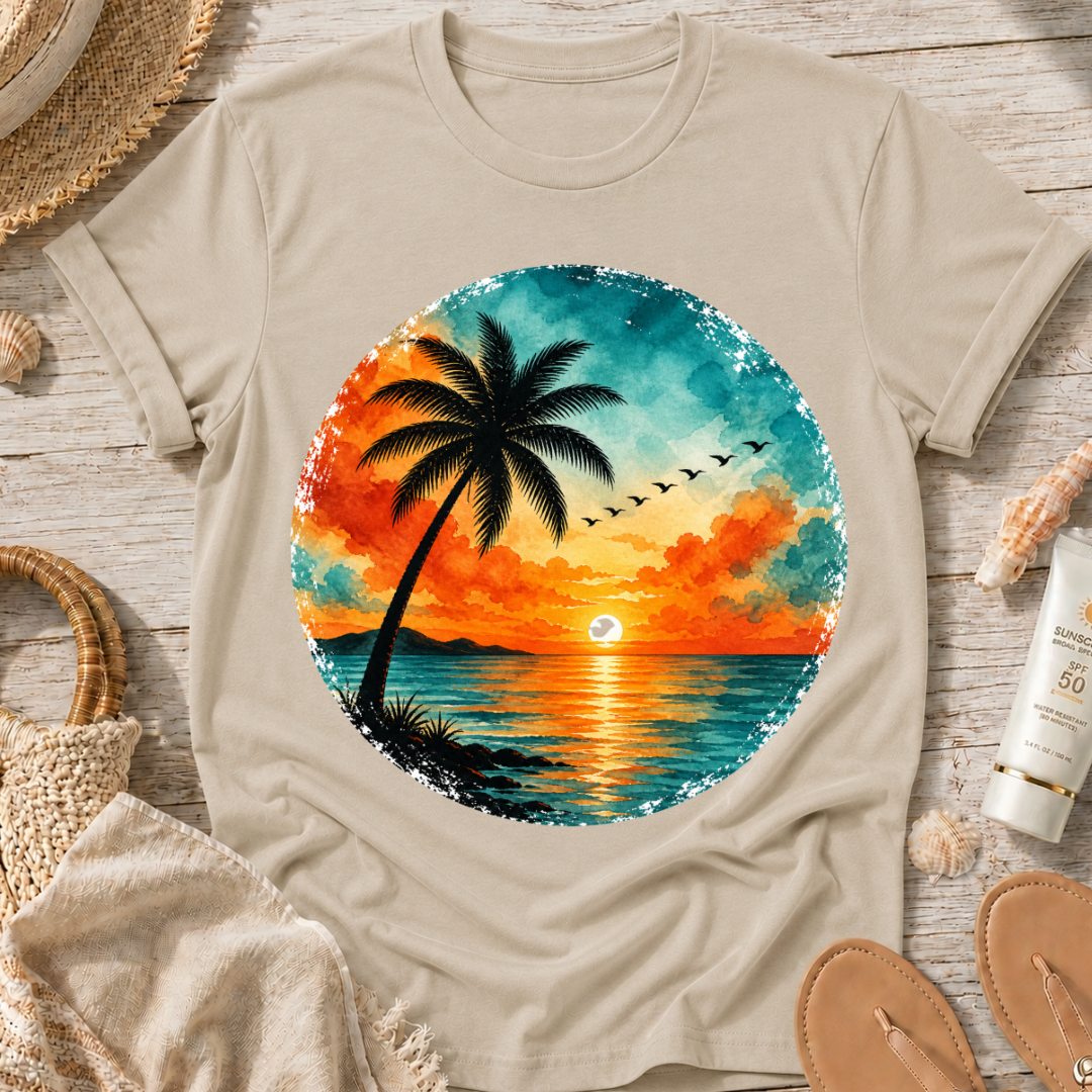 Sunset Palm Beach T-Shirt