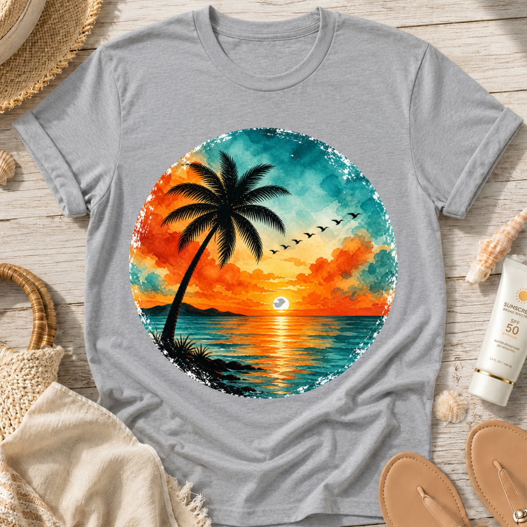 Sunset Palm Beach T-Shirt