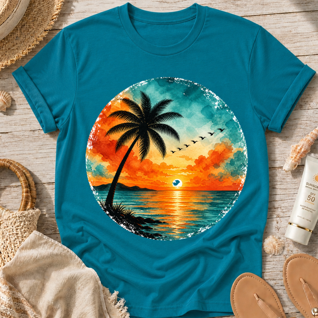 Sunset Palm Beach T-Shirt