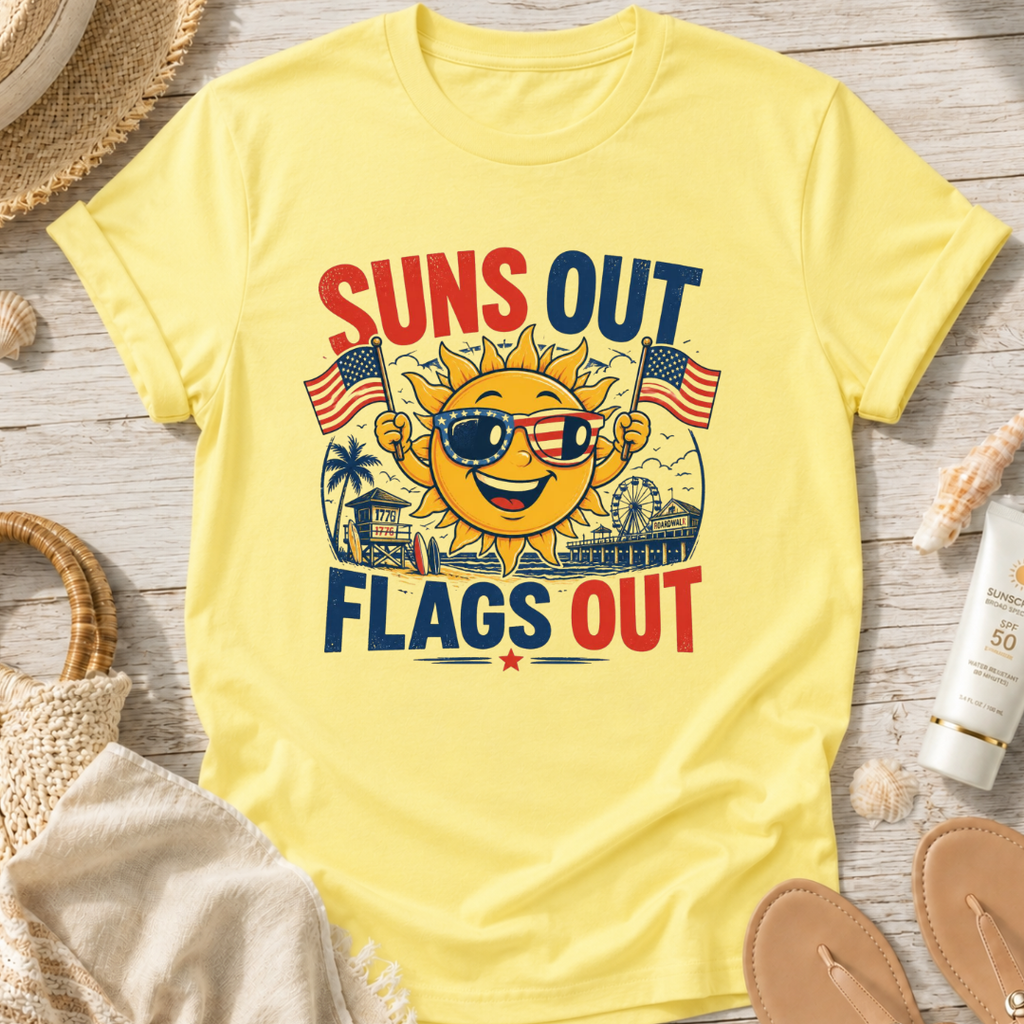 Suns Out Flags Out T‑Shirt