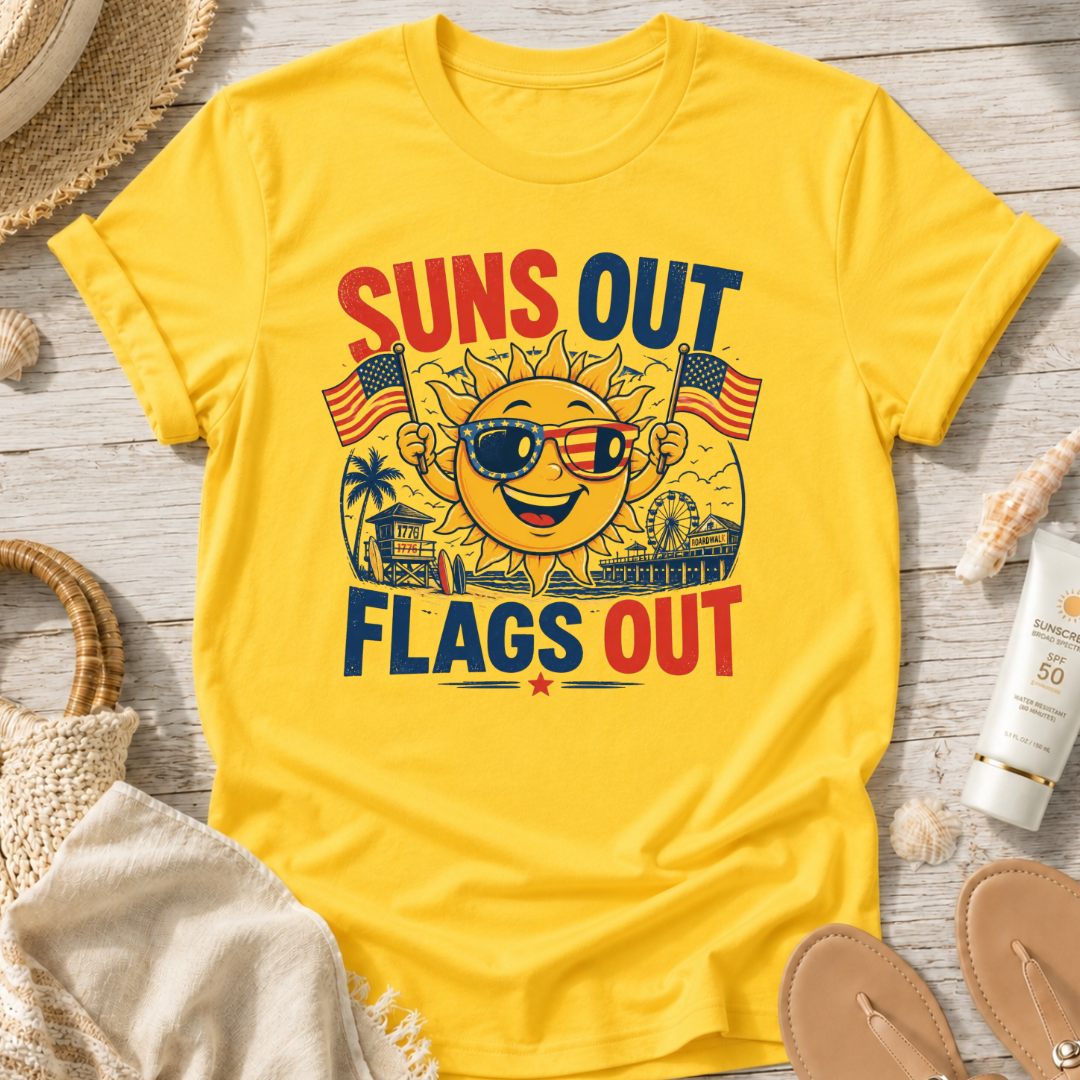 Suns Out Flags Out T‑Shirt