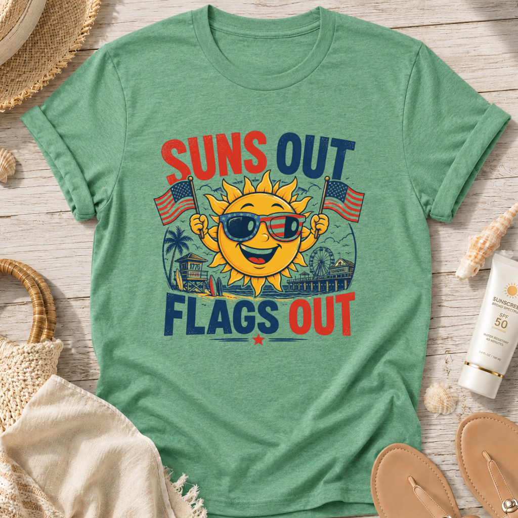 Suns Out Flags Out T‑Shirt