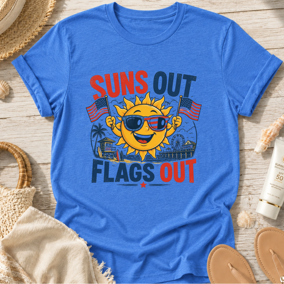 Suns Out Flags Out T‑Shirt