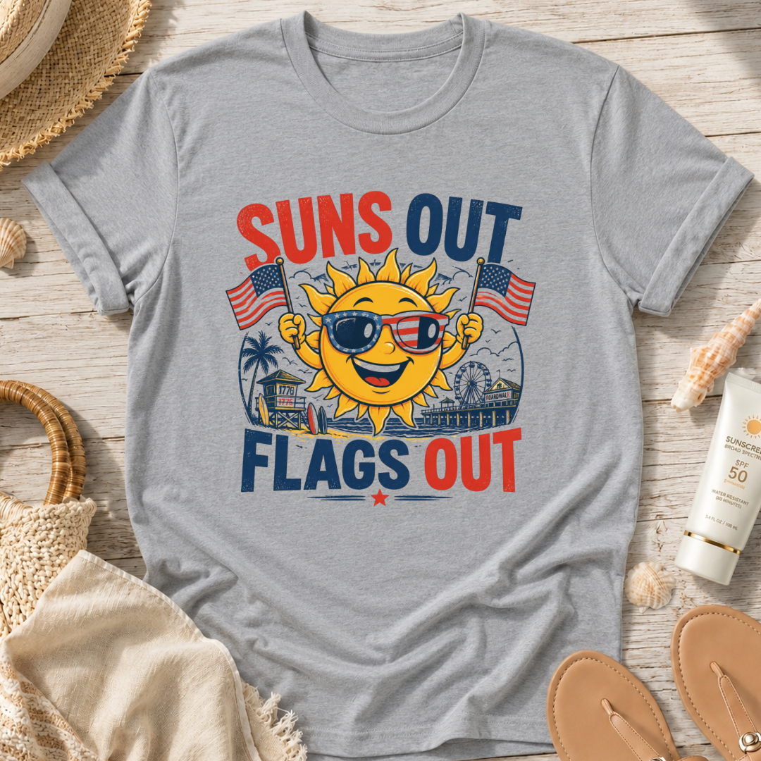 Suns Out Flags Out T‑Shirt