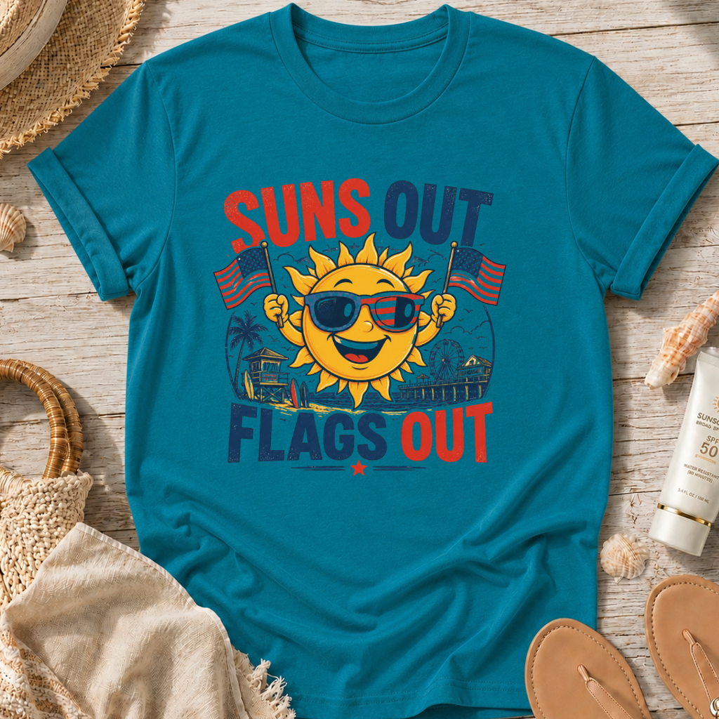Suns Out Flags Out T‑Shirt
