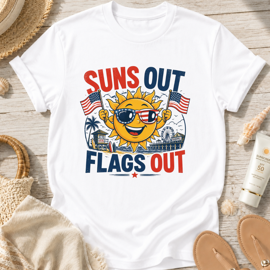 Suns Out Flags Out T‑Shirt