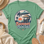 Sunset Social Club Tiki T‑Shirt