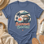 Sunset Social Club Tiki T‑Shirt