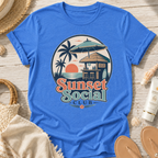 Sunset Social Club Tiki T‑Shirt