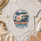 Sunset Social Club Tiki T‑Shirt
