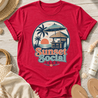 Sunset Social Club Tiki T‑Shirt