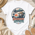 Sunset Social Club Tiki T‑Shirt