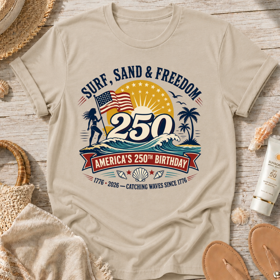 Surf, Sand & Freedom T-Shirt