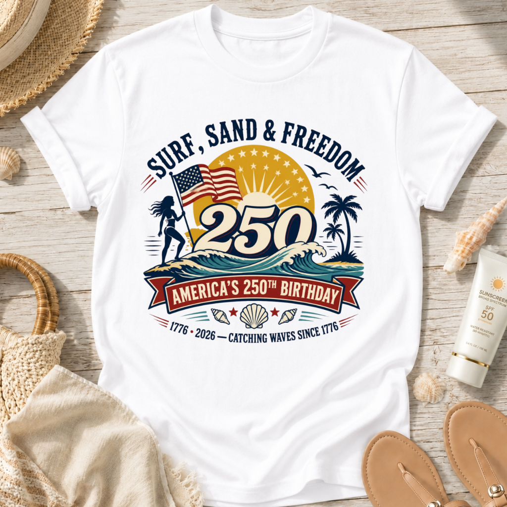 Surf, Sand & Freedom T-Shirt