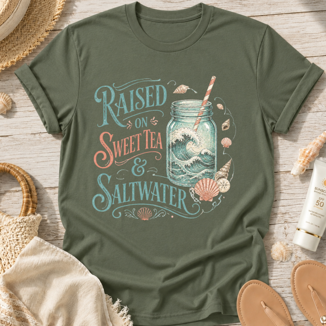 Raised On Sweet Tea & Saltwater T-Shirt