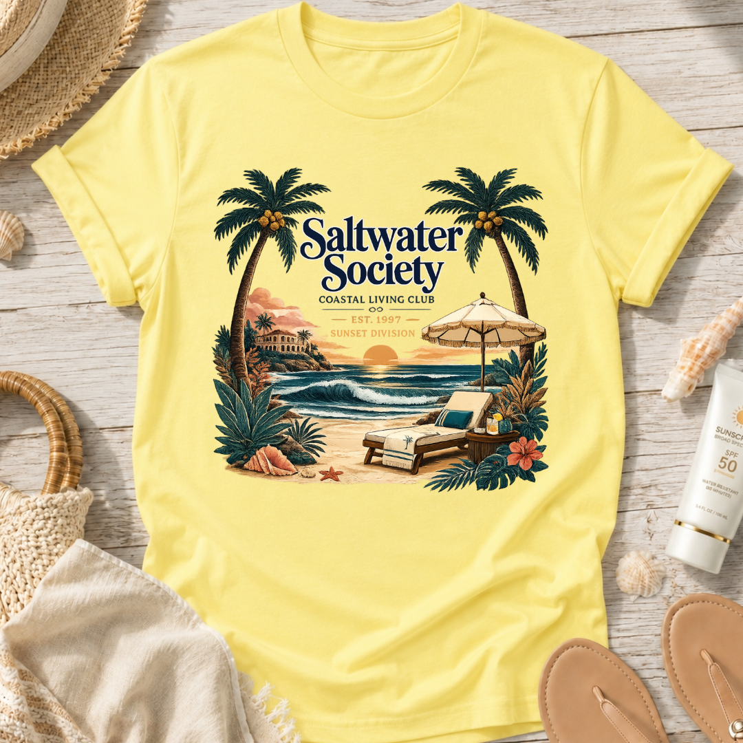 Saltwater Society Coastal Living T-Shirt