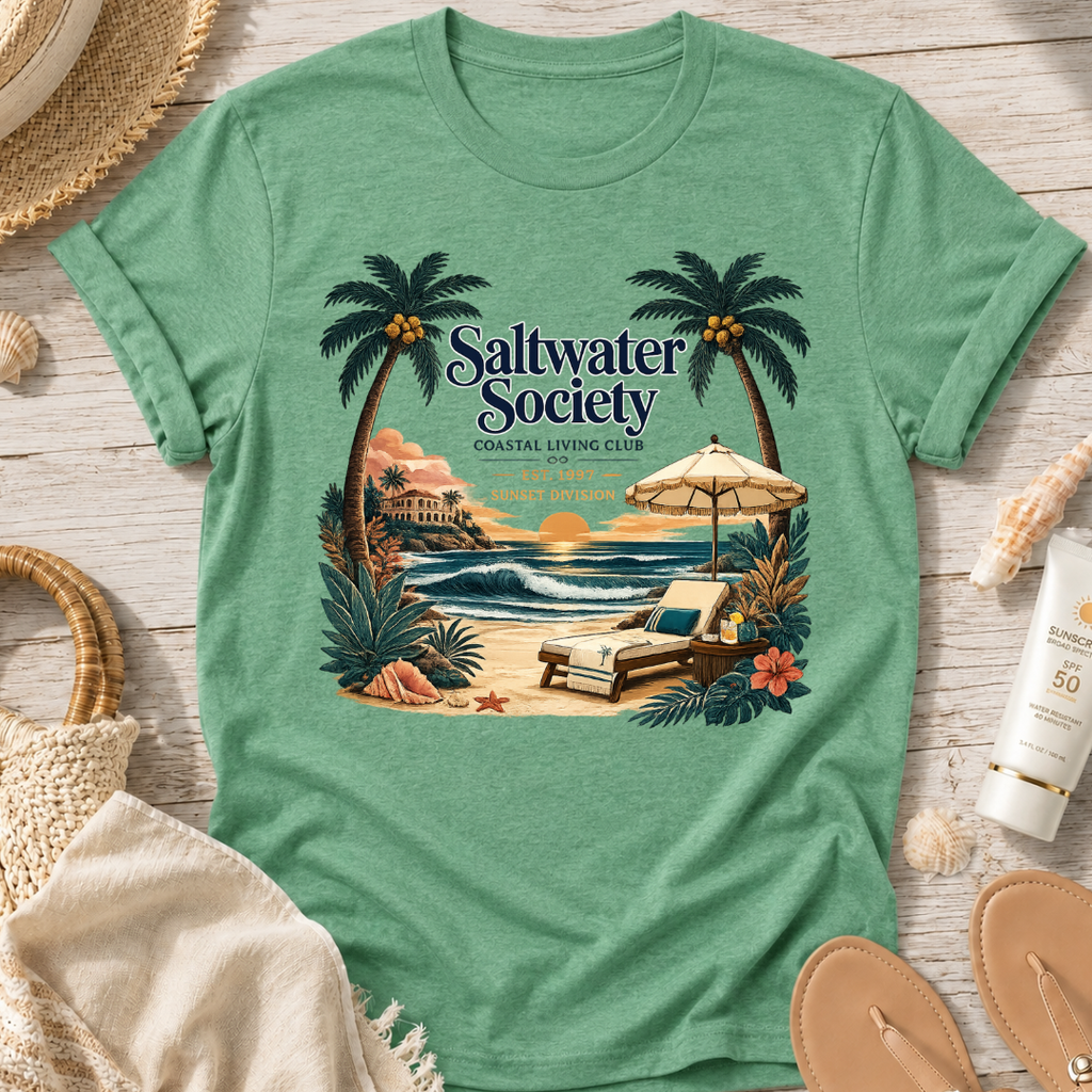 Saltwater Society Coastal Living T-Shirt