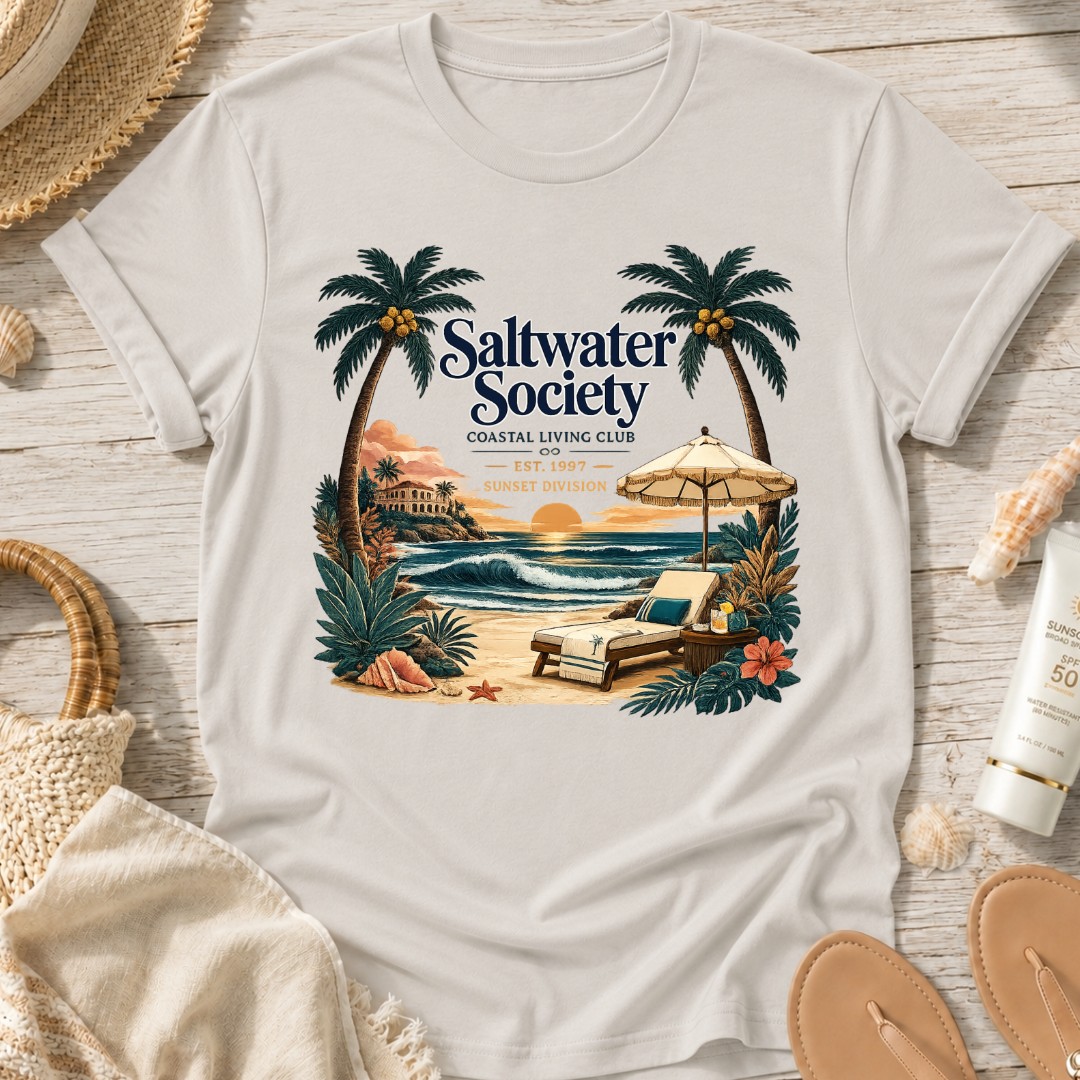 Saltwater Society Coastal Living T-Shirt
