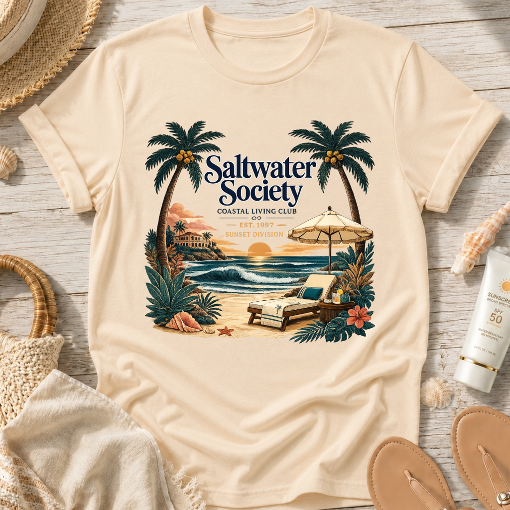 Saltwater Society Coastal Living T-Shirt
