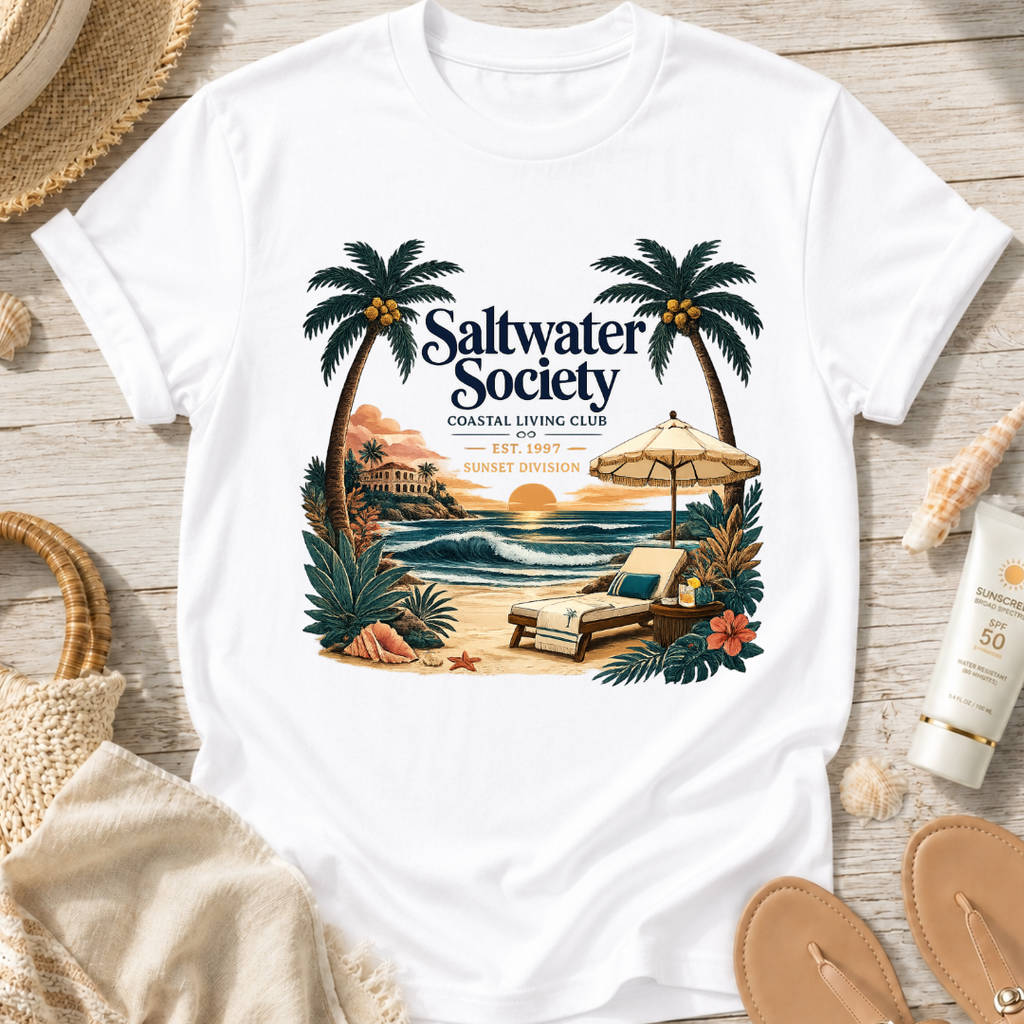 Saltwater Society Coastal Living T-Shirt