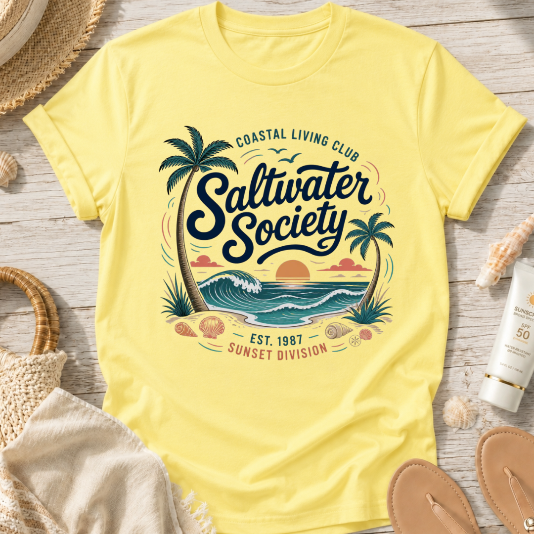 Saltwater Society Coastal Living T‑Shirt