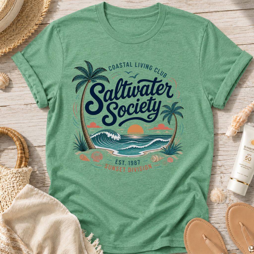 Saltwater Society Coastal Living T‑Shirt