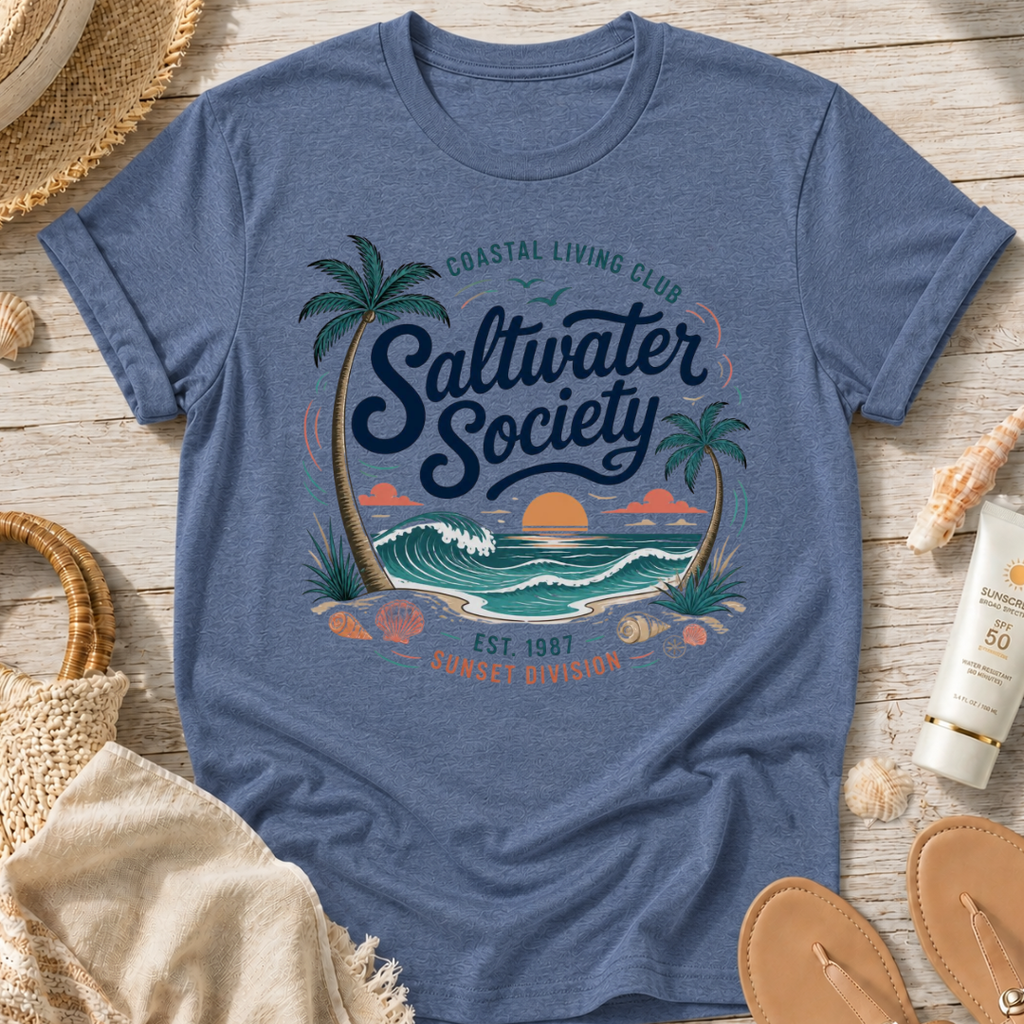 Saltwater Society Coastal Living T‑Shirt