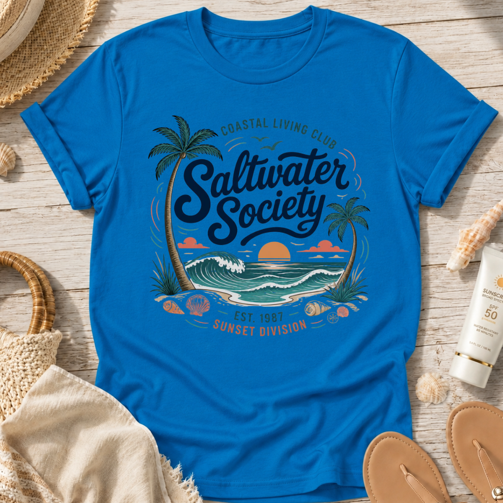 Saltwater Society Coastal Living T‑Shirt