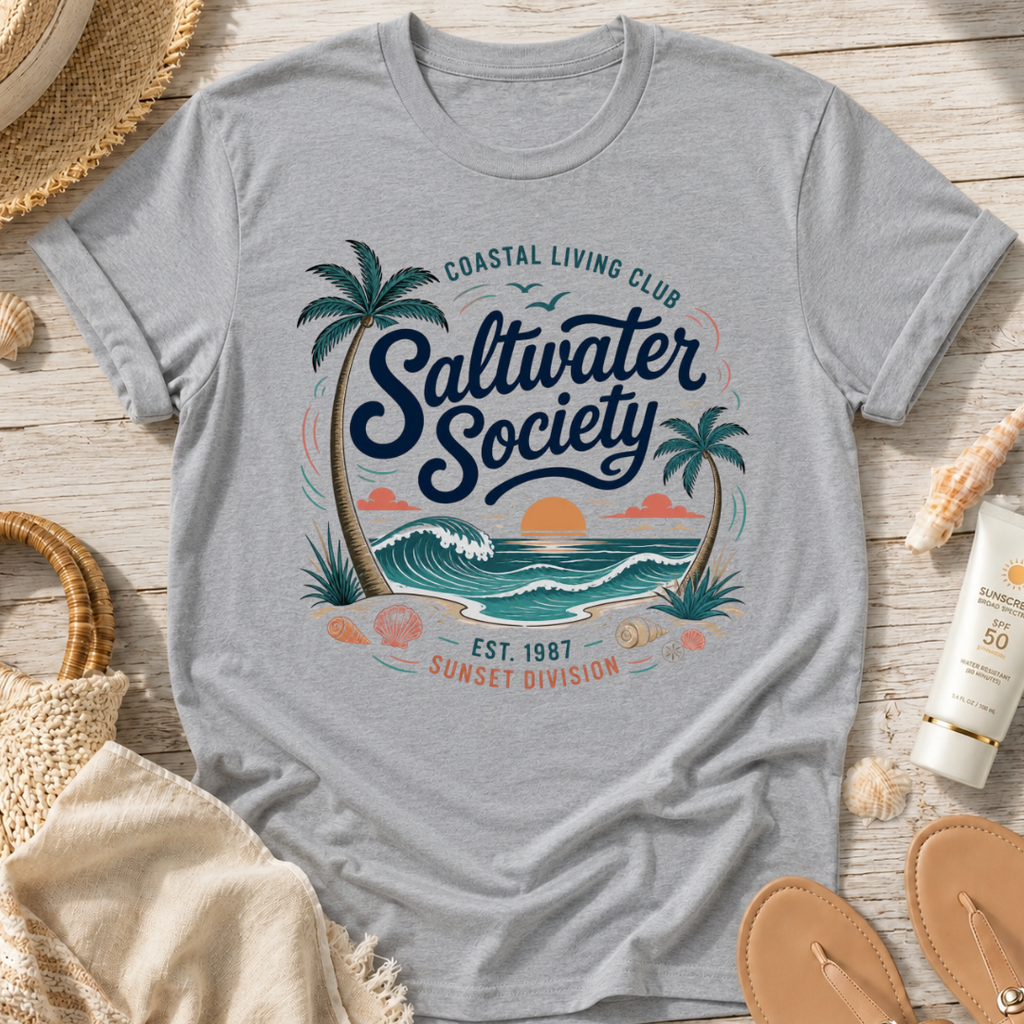Saltwater Society Coastal Living T‑Shirt