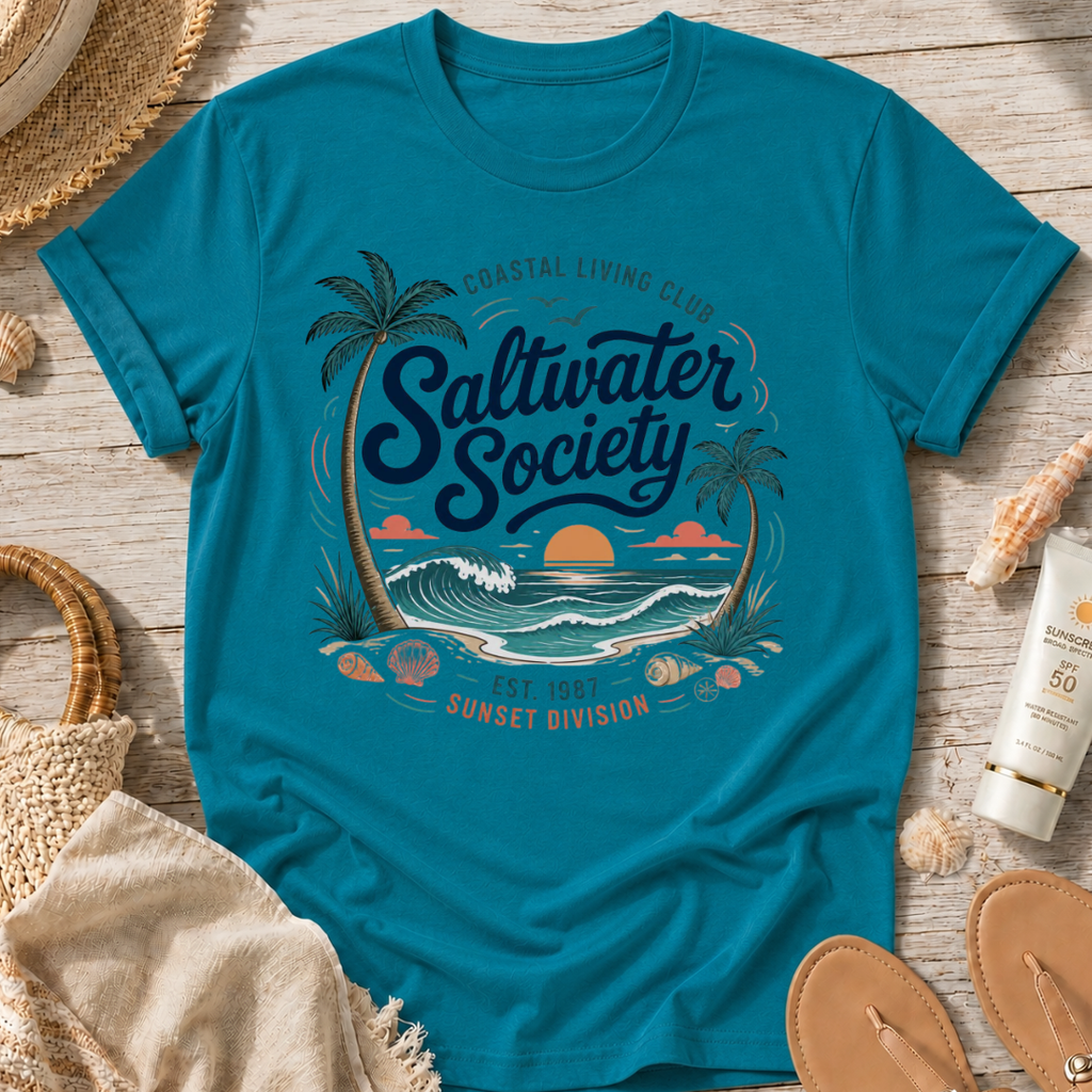 Saltwater Society Coastal Living T‑Shirt