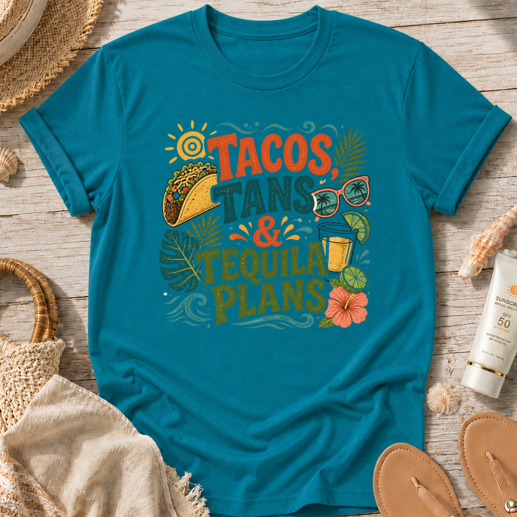 Tacos, Tans & Tequila Plans T-Shirt