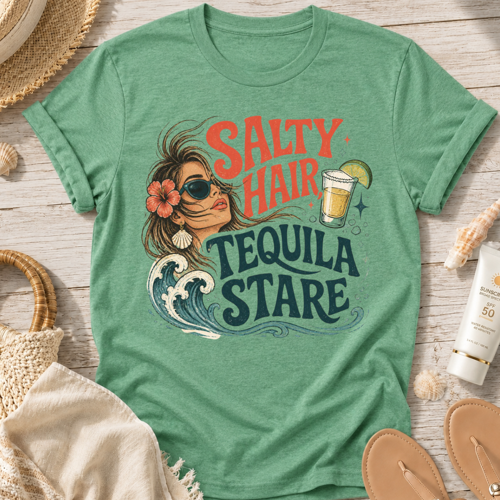 Salty Hair Tequila Stare T-Shirt