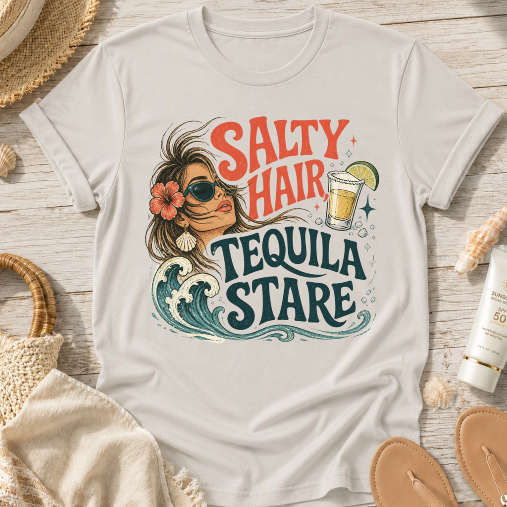 Salty Hair Tequila Stare T-Shirt