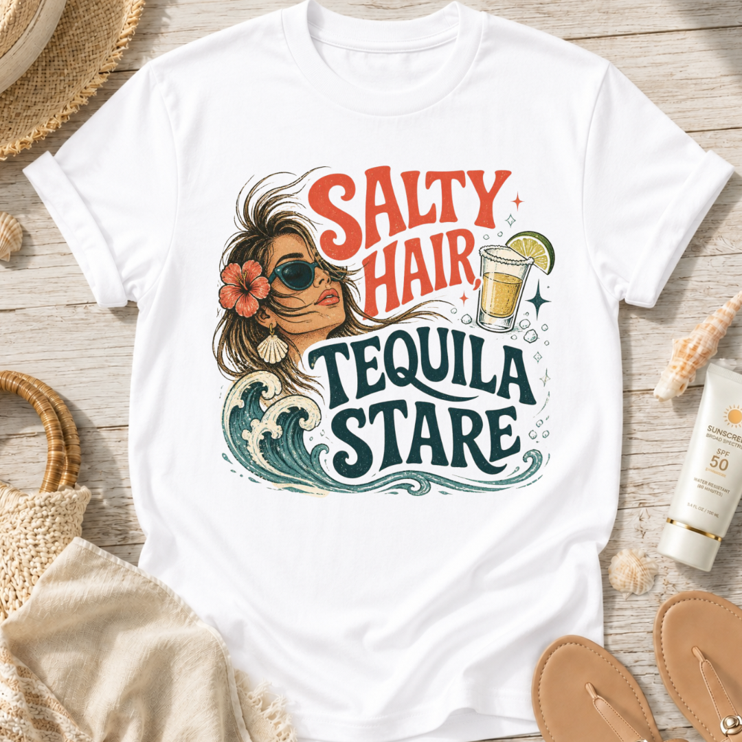Salty Hair Tequila Stare T-Shirt